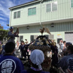 ⑨第一休憩地点「昭和電器」到着