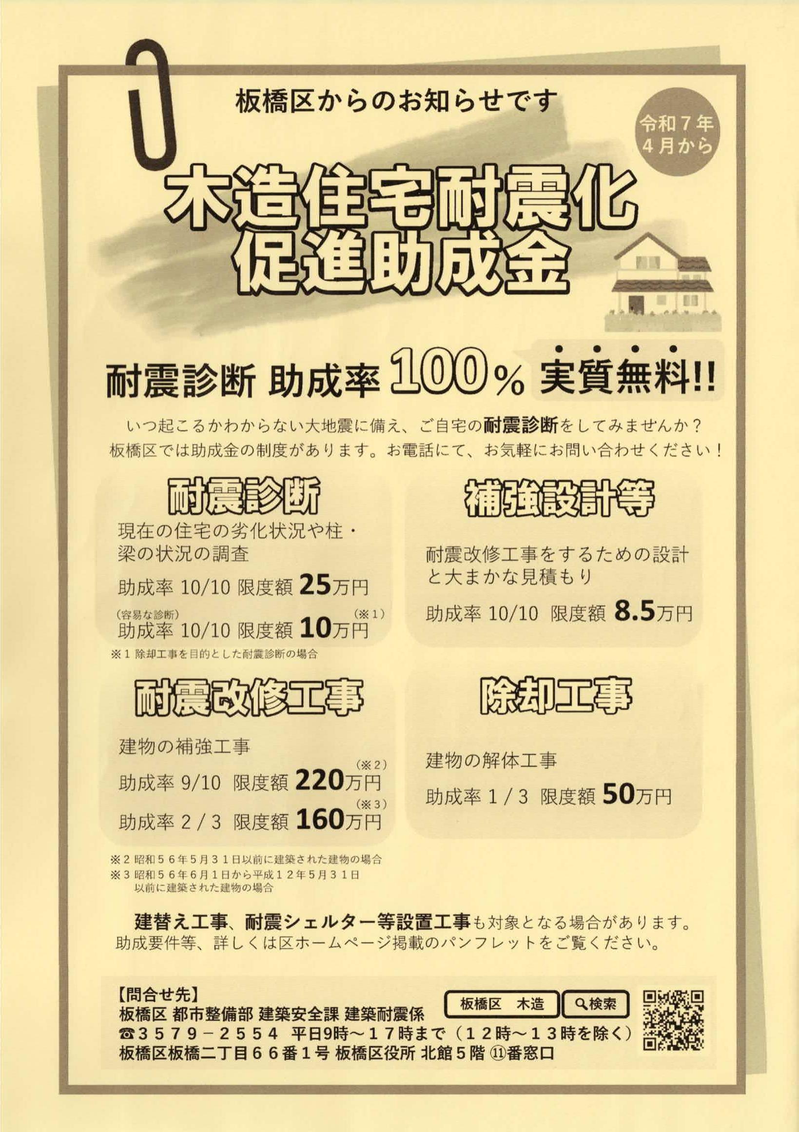 木造住宅耐震化促進助成金