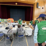 ⑫体育館ではゲームコーナーや「支え合い会議」コーナーが展開
