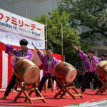 ⑱「蓮沼東華雅里美太鼓」。会員募集中。毎週金曜夜志村三小体育館で練習しているよ