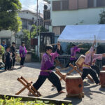 ②オープニングアクトの「蓮沼東華雅里美太鼓」のみなさん。3時の開始前に演奏していたので、リハーサルかと思っていたら本番でした。えー、写真撮ってなーい。これは昨年の写真です