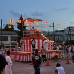 ⑦だんだんと日が落ちてきました