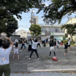⑫体を大きく回すよー
