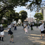 ⑬今朝は早くから日差しがきついです