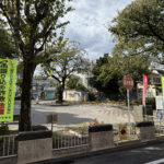 ①蓮沼公園にのぼり旗