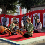 ⑮お正月を飾ってくれる「蓮沼囃子」のみなさん