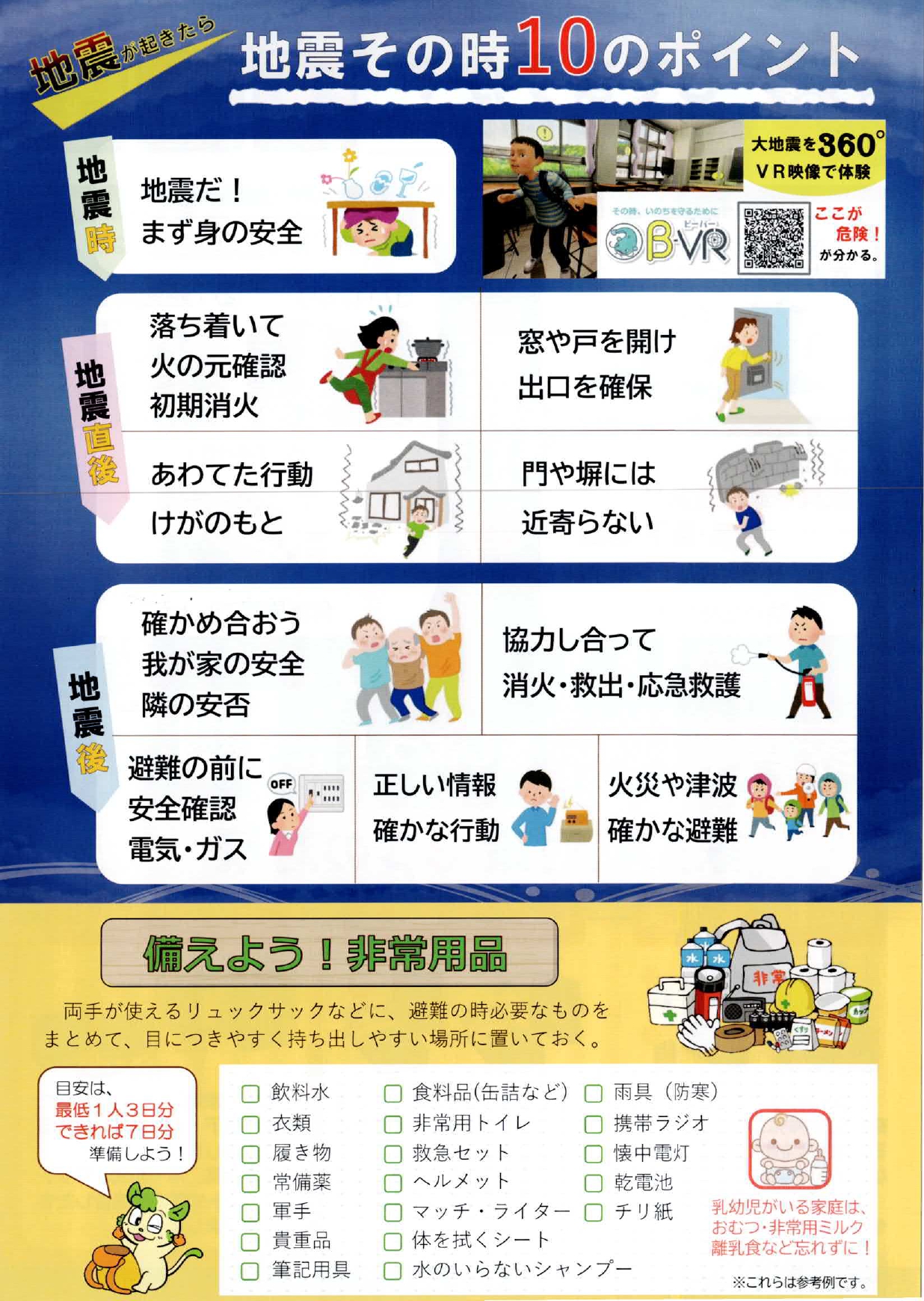 地震その時10のポイント