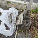 ⑦建築の土台だろうか。こんな物を捨てていくなよ