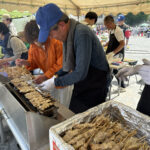 ⑧清水町睦町会の「やきとり」。ビール、ビール、ビールをおくれ！