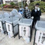 ⑪ゴミの分別は大事。ここでもボランティアメンバーが活躍
