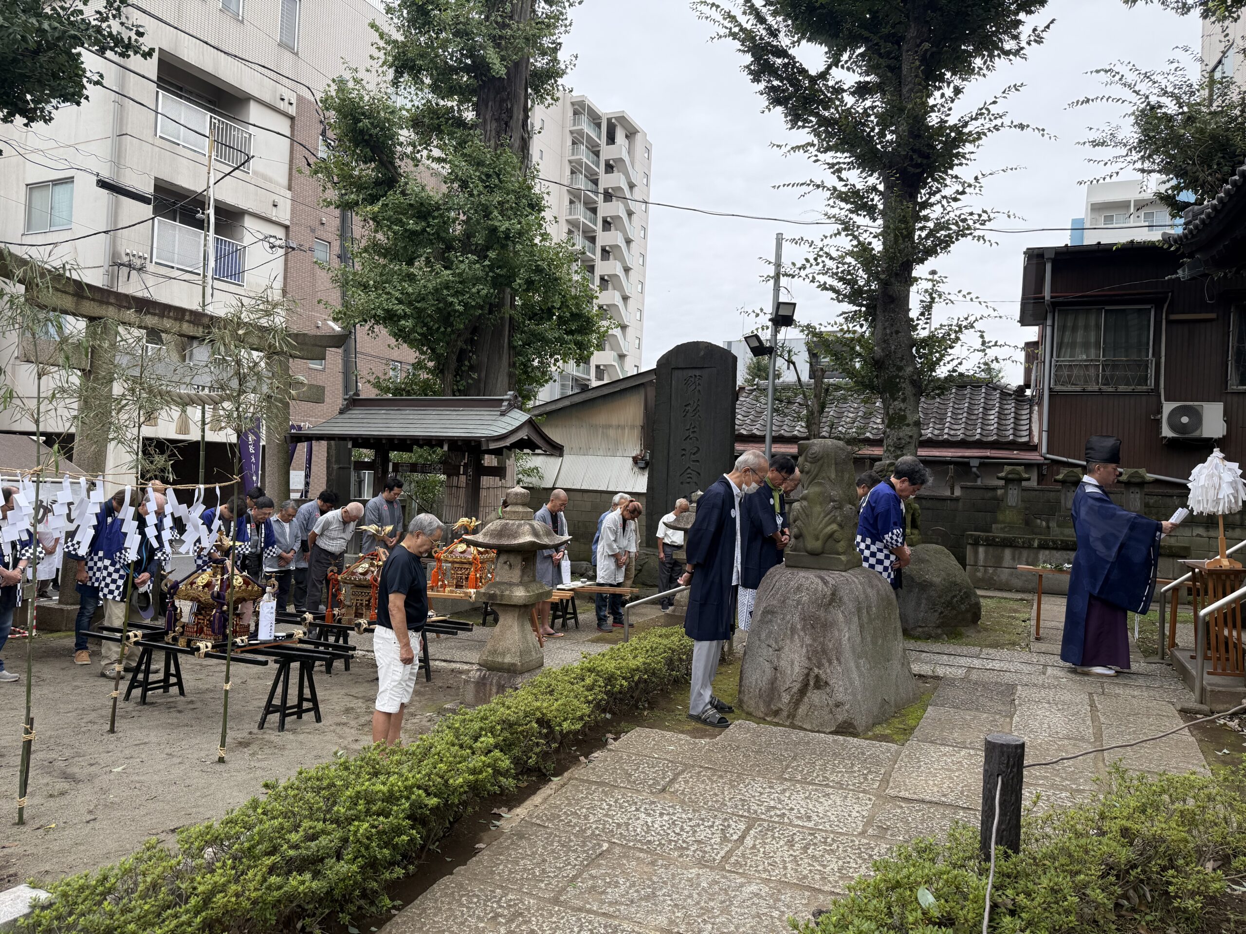 御霊入れの様子